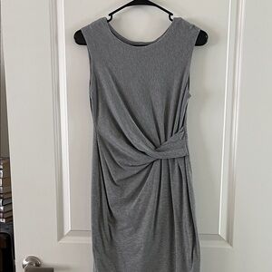 Elegant Gray Sleeveless Dress